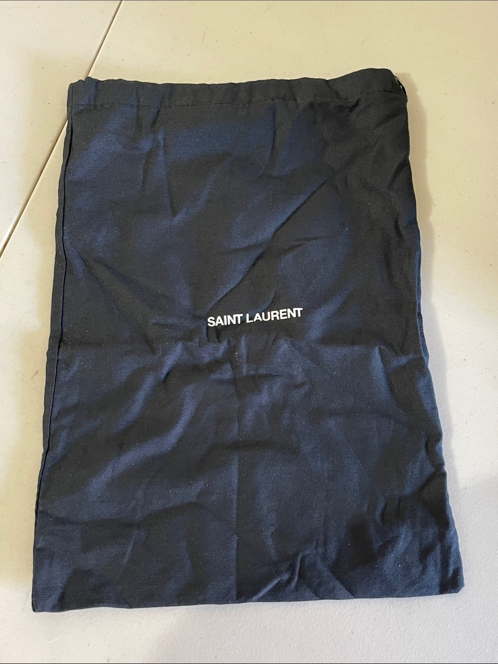 Saint Laurent Black Drawstring Dust Bag